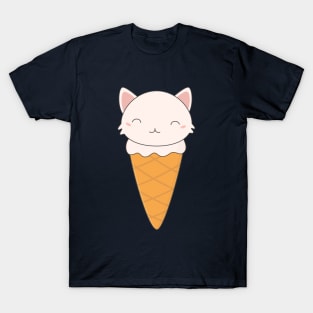 Kawaii Ice Cream Cone T-Shirt T-Shirt